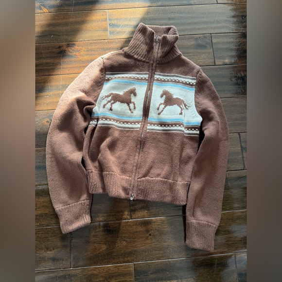 A&F Western Double Zip Sweater - Picture 3 of 8